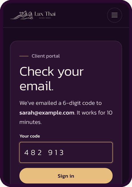 Typing in the 6-digit code from your email